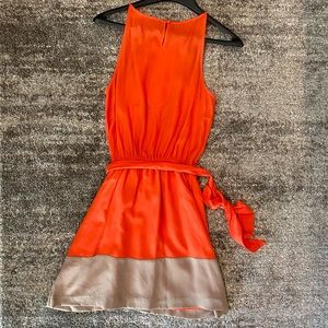 Express Orange Dress Size Small